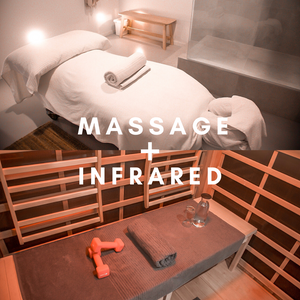 2 Person Massage + 45 Infrared Sauna