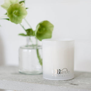 Olieve & Olie Olive Oil & Soy Wax Candle - Amber & Lotus Blossum